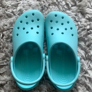 blue classic crocs
